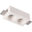 Γύψινο τετράγωνο spot 2xGU10 150x80mm FG15080R GEYER