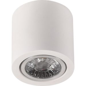 Γύψινο στρογγυλό spot επίτοιχο 1xGU10 70x90mm