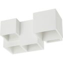 Γύψινο τετράγωνο spot επίτοιχο 5xGU10 370x245mm