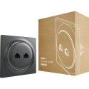 FIBARO Χωνευτή πρίζα Ethernet (Ανθρακί) – Σειρά Walli
