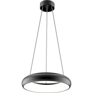 Φωτιστικό κρεμαστό LED 25W 3000K 1850lm IP40 300mm μαύρο