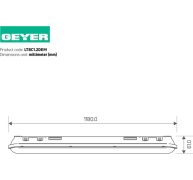 Φωτιστικό LED 40W 4000K 5200lm 1.2m 3h Emergency IP65 IK08