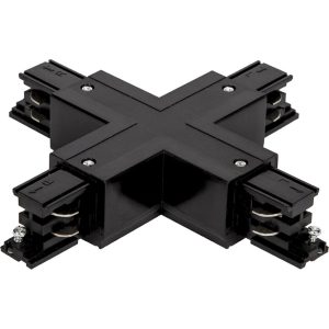 Σύνδεσμος Χ για ράγα τριφασική μαύρος GEYER LLTC-X-BTC-X-B