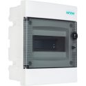 Πίνακας χωνευτός Άθως 1x8M διάφανη πόρτα IP40