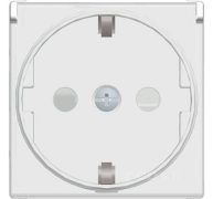 Πρίζα σουκο με καπάκι 2 θέσεων Λευκή 2Ρ+Ε 16Α 250V