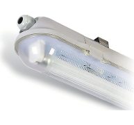 Φωτιστικό LED Τ8 1x 0.6m IP65 πλαστικά clips