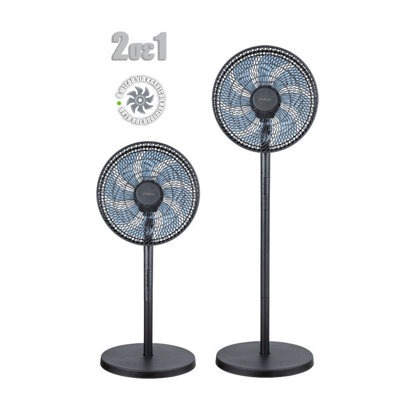 Ανεμιστήρας Ορθοστάτης PRSF-80605 Primo 16” 40εκ. Μαύρο 2 ΣΕ 1